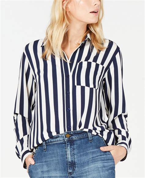 michael kors women shirt|michael kors striped top.